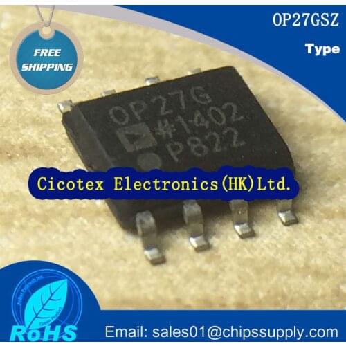 10pcs/lot OP27GSZ 8-SO IC OPAMP GP 8MHZ SOP8 OP27 OP27G