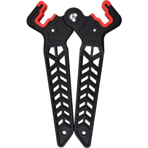 1X Bow stand 18 cm Compound Bow Holder Kick Stand S Size for Archery Hunting Shooting Outdoor Sport Black