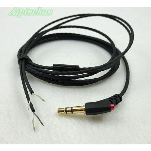Aipinchun High Quality 3.5mm 3-Pole Jack DIY Earphone Audio Cable Replacement Headphone Silver-Plate OFC Wire AA0227