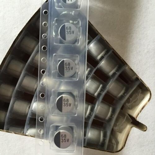 SMD aluminum electrolytic capacitor 35V 68UF 6X7mm 68UF 35V 6*7 Original new