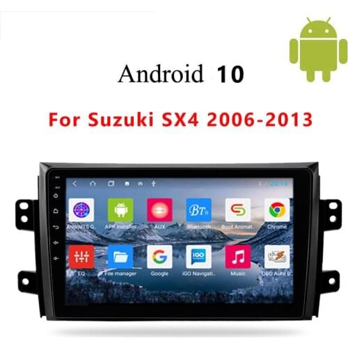 JOYINCAR Android 10.0 Car Radio Multimedia Player For Suzuki SX4 2006-2011 2012 2013 GPS Navigation Autoradio 2 din