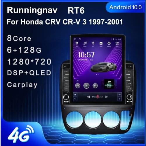 Runningnav For Honda CRV CR-V 3 1997-2001 Tesla Type Android Car Radio Multimedia Video Player Navigation GPS