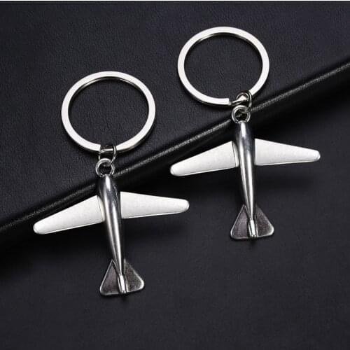 FREE SHIPPING BY DHL 100pcs/lot New Cheap Metal Zinc Alloy Plane Keychains Mini Plane Keyrings Key Holders for Gifts