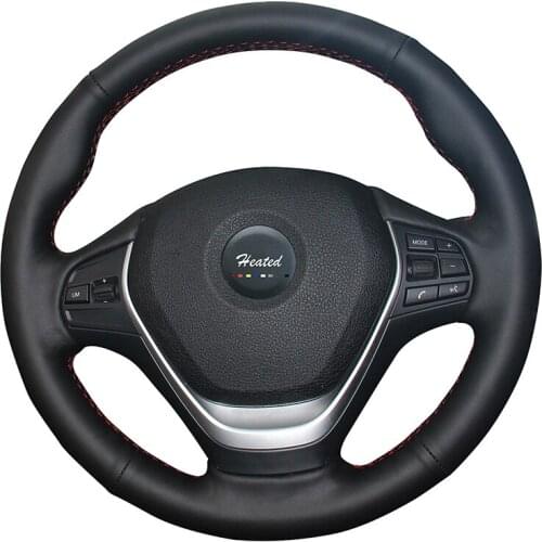 Microfiber leather Auto wheel steering cover for BMW F30 320i 328i 320d F20 Braid on the steering wheel