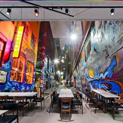 Dropship Colomac Wall Wallpaper Modern Fashion Street Graffiti Photo Wall Mural Wallpaper for Walls 3d Papel Tapiz Para Pared