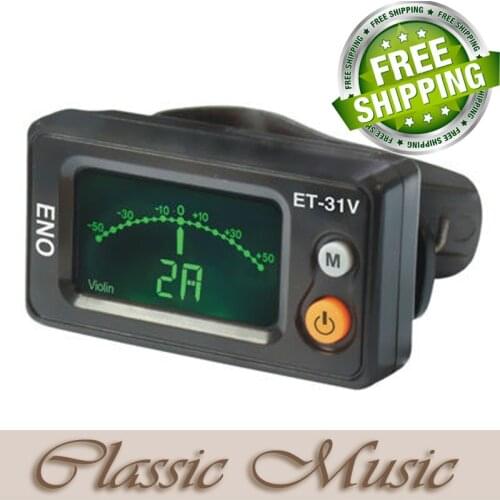 ENO Chromatic Clip Violin Tuner ET-31V. For Violin, Viola, Cello & Double Bass