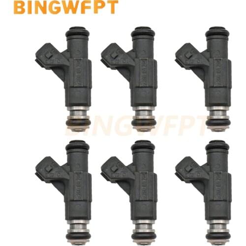 6PCS Fuel Injector Nozzle For Ford Explorer U2 4.0L V6 97JF-BA 0280155734