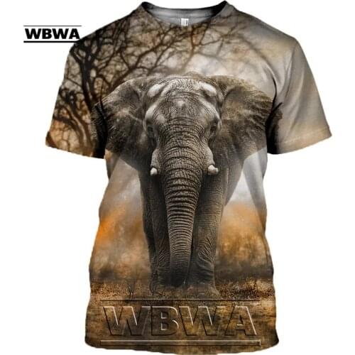 Animal elephant / sloth / cat/ turtle 3D All Over Printed T shirts Unisex Street Harajuku Short sleeve shirt summer Casual tops
