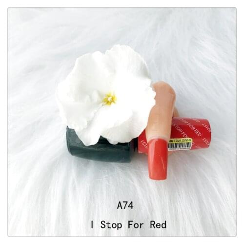 15ml Red Gel Nail Polish OPIE A74 I STOP FOR RED Base Top UV LED Lamp Dry Soak Off Nail Art Gel Varnish Primer Nail Gel