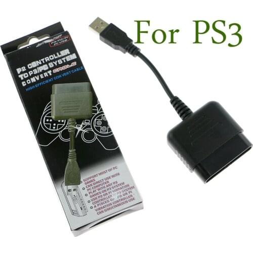 2pcs High Quality 0.2M for playstaion 2 Controller Converter Cable Game Adapter for PS2 to for PS3 for PC Video Game Accessorie