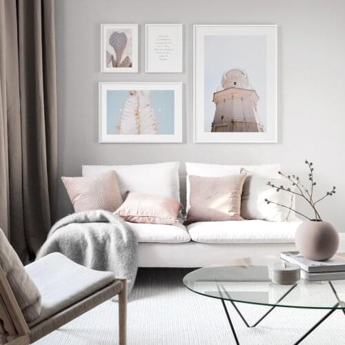 Cactus Plant Flower Lighthouse Quotes Wall Art Print Paper Painting Nordic Posters And Prints Wall Pictures For Living RoomDecor