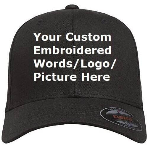 Creat Your Own Words / Logos / Pictures Personalized Embroidery DIY Hat Quick Unisex Baseball Curved Dad Cap One Piece Retail