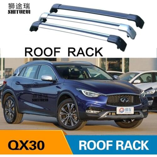 2Pcs Roof bars For infinitit QX30 2016 2017 2018 2019 2020 Aluminum Alloy Side Bars Cross Rails Roof Rack Luggage