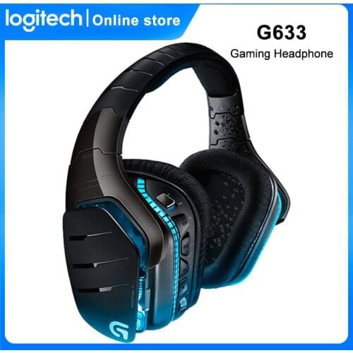 Logitech G633 Wired Gaming Headphone With Microphone PRO-G DRIVERS Gaming Headset 7.1 surround sound For PC Mobile PS4 Gamer