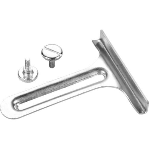 Metal T Gauge Sewing Machine with 2 Thumb Screws Stitching Straight Edge Guide Needlework Sewing Accessories