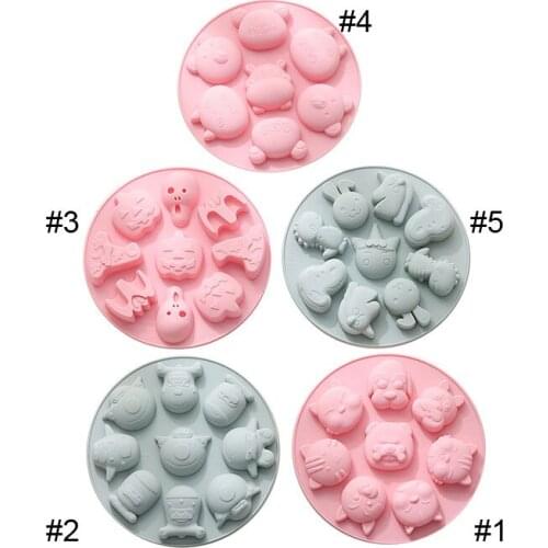Cartoon Animals Cake Cookies Pudding Chocolate Silicone Mold Kids Toy Baking Mold Kitchen Decoration Tools Baking Accessories