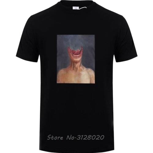 No Face Horror Men T Shirt Scary Creepy Costume Halloween Crazy Tees Short Sleeve O Neck T-Shirt Cotton Classic Clothes