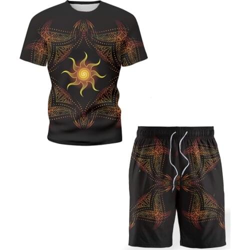 2021 mens casual suit fashion 2-piece suit short-sleeved T-shirt shorts suit mens sportswear track suit summer sportswear