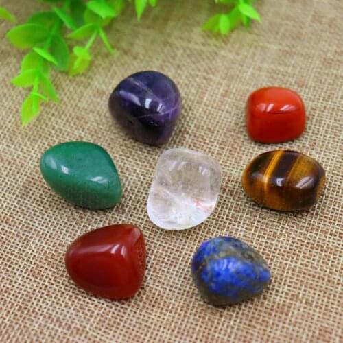 7Pcs/Set Natural Stones Irregular Shape Polishing Process Decorative Stone Natural crystal Stone Yoga Stones Home Decoration