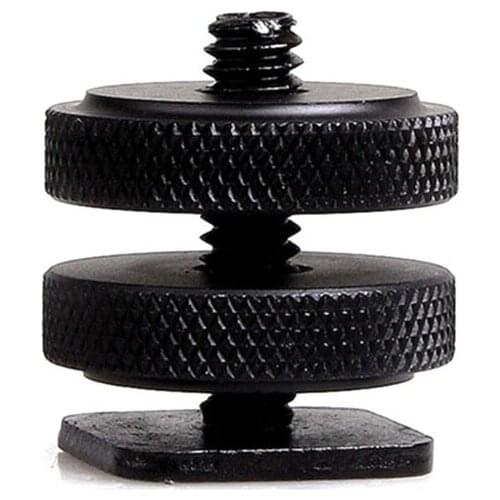 New Arrival 1Pc 1/4" Tripod Screw to Flash Hot Shoe Adapter Holder Mount Photo Studio Accessories