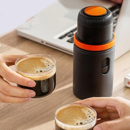 120ml Manual Portable Coffee Machine with Cup Hand Pressure Home Travel Picnic Office Universal Closed Independent Washable