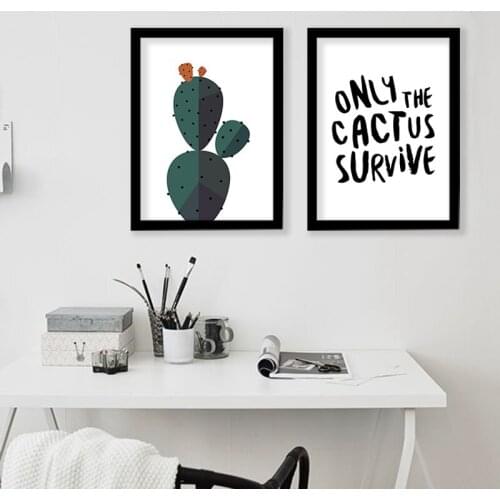Desert cactus wall art print decorative wall painting , Cactus Decoration Canvas Art Print Modern