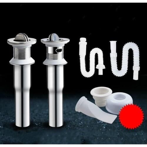 Hand Basin Stainless Steel Sewers Deodorization Sewer System Accessory Tool Kitchen Bathroom Flume Pipe Connector Hardware E1173