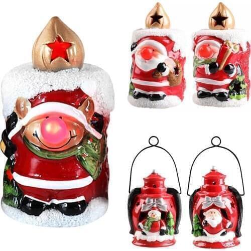 Christmas Lamp Merry Christmas Decorations For Home Christmas Candle With LED Lights Christmas Ornaments Navidad Natal Noel 2022