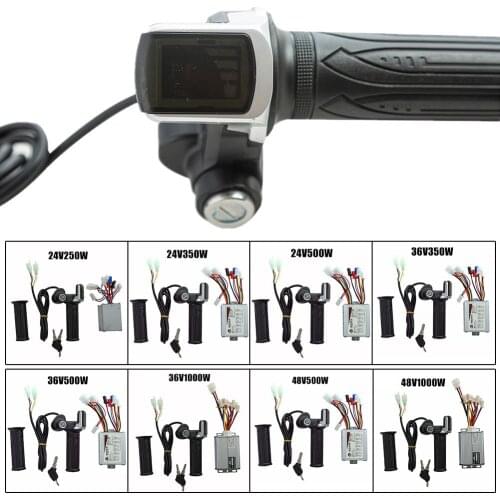 Brushed Controller Throttle Grip 24-48V 250W-1000W For Electric Scooter EBike Electric Bicycle Components