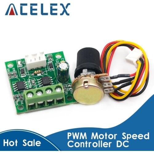 PWM Motor Speed Controller Automatic DC Motor Regulator Control Module Low Voltage DC 1.8V to 15V 2A