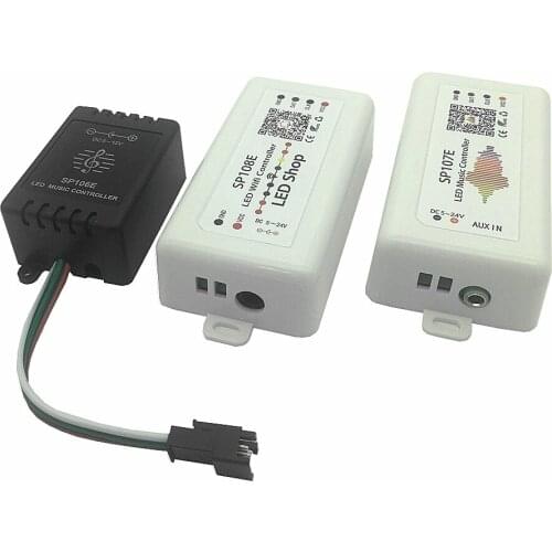 SP108E wifi WS2811 WS2812B Led Music Controller SP107E SK6812 SP105E Bluetooth APA102 SP110E WS2801 Pixels Led Strip DC5-24V