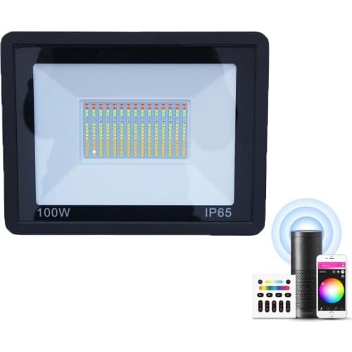 RGBCW Smart Floodlight Outdoor Wall Light Support Tuya/Zigbee Hub/Alexa/Google Home 100W Waterproof Garden Landscape Lighting