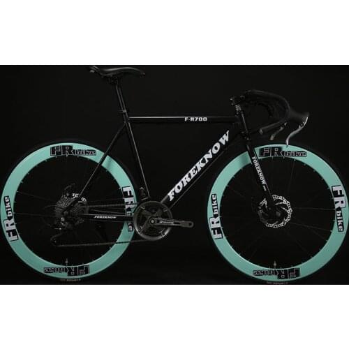 Fixed Gear Bicycle 27speed 60 Knife Double Disc Brakes Solid Tire for Students