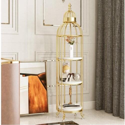 Balcony fleshy flower racks Plant racks Nordic household flower racks Living room floor-to-ceiling birdcage racks Creative books