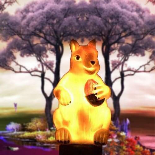 Waterproof IP65 Solar Garden Lights Owl SquirrelOrnament Animal Bird Outdoor LED Path Lawn Yard Garden Lamps Animal Decor