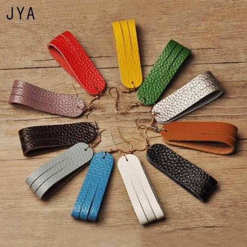 Cpop Leather Earrings for Women Fashion Pendant Geometric Earrings Jewelry Red Black Trendy Dangle Ear Drops 2018 Autumn Winter