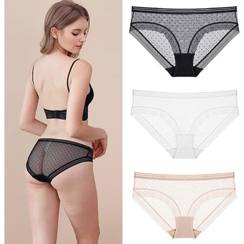 Women Panties Sexy Lace Underwear Woman Knickers Lace Panties Mesh Floral Lingerie Female Seamless Briefs Underpants Low-Rise
