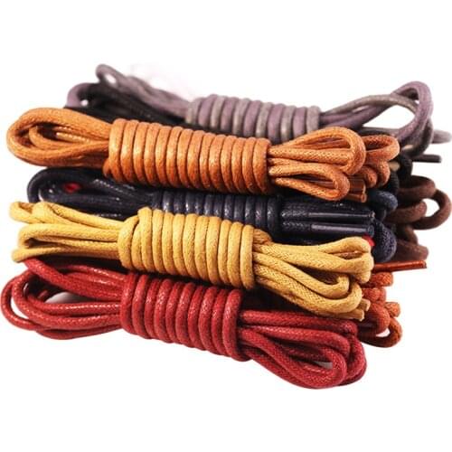 1Pair Round Shoelaces Polyester Solid Classic Shoelace Casual Sports Boots shoe laces strings 50cm,80cm,100cm,120cm 11 color