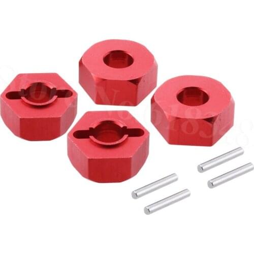 4Pcs Aluminum 12mm Wheel Hex Hub Adapter 0044 For FY-03 WLtoys 12428 12423 1/12 RC Car Crawler Short Course Truck Upgrade Parts
