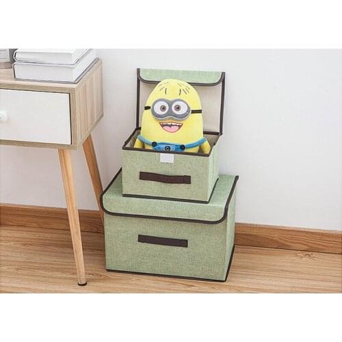 4PCS / LOT Cloth Folding Storage Box Cover Nonwoven Dustproof Household Space Saving Wardrobe Drawer Organizer Box