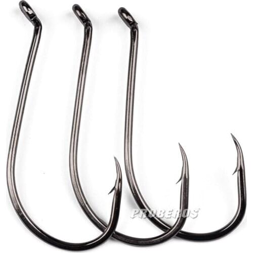 50PCS 1#2# 3# 4# 5# 6# 7# 8# Fishing Hooks High-carbon Steel Barbed Crank Sharp Fishing Hooks Pesca Soft Bait Hooks Carp Tackles