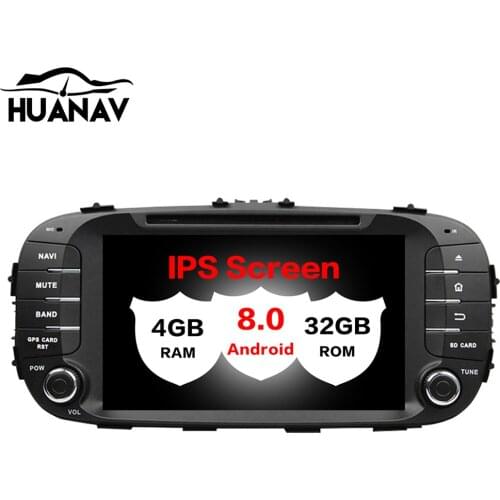 Android 8.0 Car DVD player GPS Navigation For Kia SOUL 2014 2015 2016 2017 2018 multimedia Radio Auto player Head unit recorder