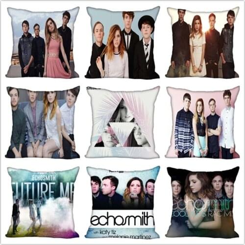 Hot Custom Echosmith Square Pillowcase Custom Zippered Bedroom Home Pillow Cover Case 35X35cm,40x40cm