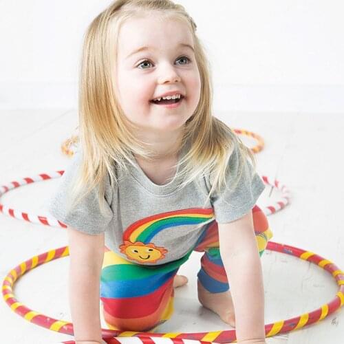 Childrens wear girls' base shirt cotton crew neck short sleeve childrens T-shirt girls T-shirt