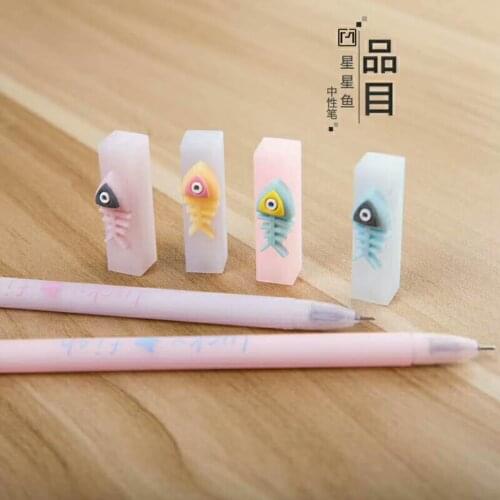 Star fish gel pen,0.5mm ,creative black silicone gel pen 48pcs/lot, kawaii pen ,cute pen
