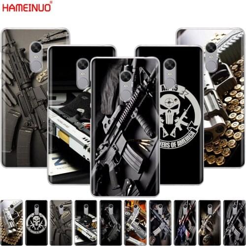 Nice Weapons Rifle Guns Sniper pistol bullet Cover phone Case for Xiaomi redmi 5 4 1 1s 2 3 3s pro PLUS redmi note 4 4X 4A 5A