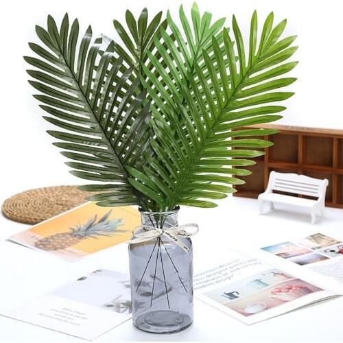 20Pcs/Set Artificial Chrysalidocarpus lutesens Plants 46cm Height Coconut Leaves Home Decoration Photography Decorative