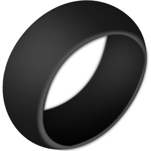 Women Men Silicone Rubber Rings For Engagement Wedding Black Affordable Ring Jewelry White Red Blue Grey Color