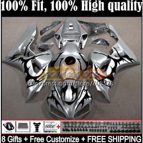 Injection Body For HONDA CBR 1000 RR CC CBR 1000RR 1000CC 49CL.8 CBR1000RR 06 07 CBR1000 RR 2006 2007 OEM Fairing silver black