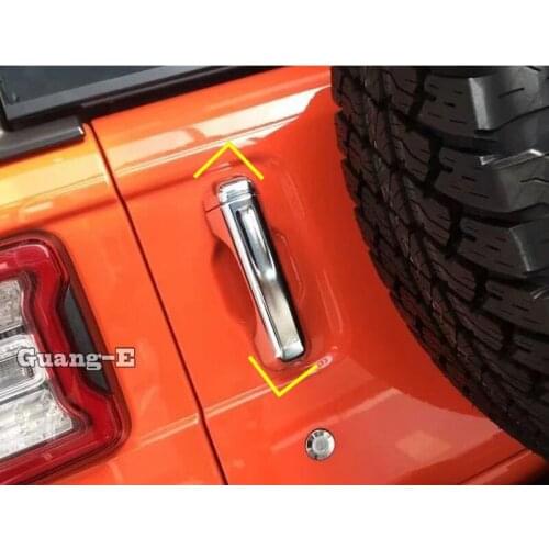 Car Cover Detector Sticks Frame Lamp Trim ABS/Carbon Fiber Door Handle Armrest 8pcs For Jeep Wrangler JL 2018 2019 2020